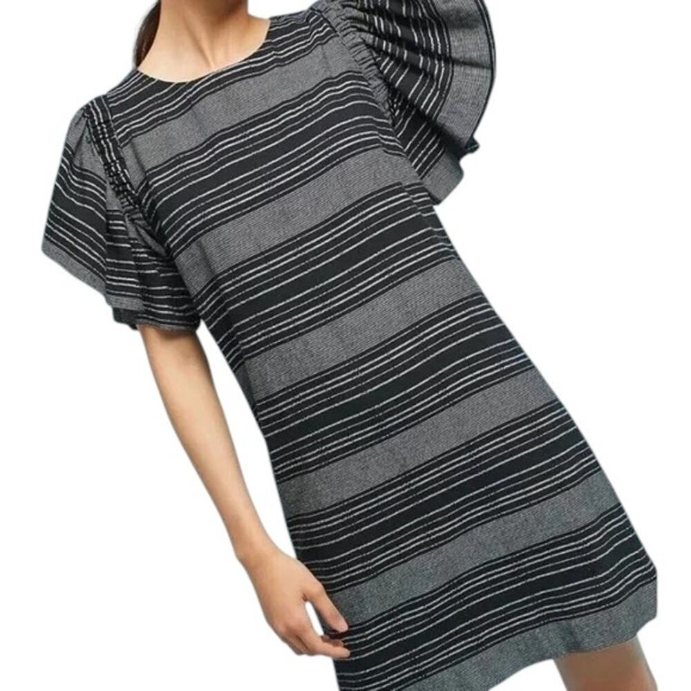 Anthropologie Moon River Denmark Black And White Tunic Dress Size Medium